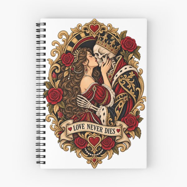 Item preview, Love Never Dies – Gothic Skeleton Romance Vintage Art designed and sold by ChicClicker.