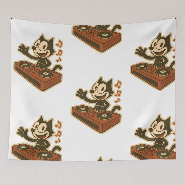Item preview, CAT DJ IN DISCO WITH CONSOLE VINTAGE designed and sold by infinitearte.