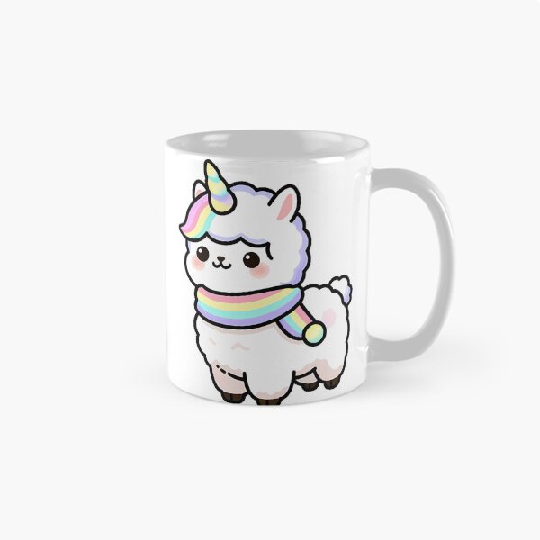 Item preview, Unicorn Alpaca with Rainbow Scarf designed and sold by pumsquare.
