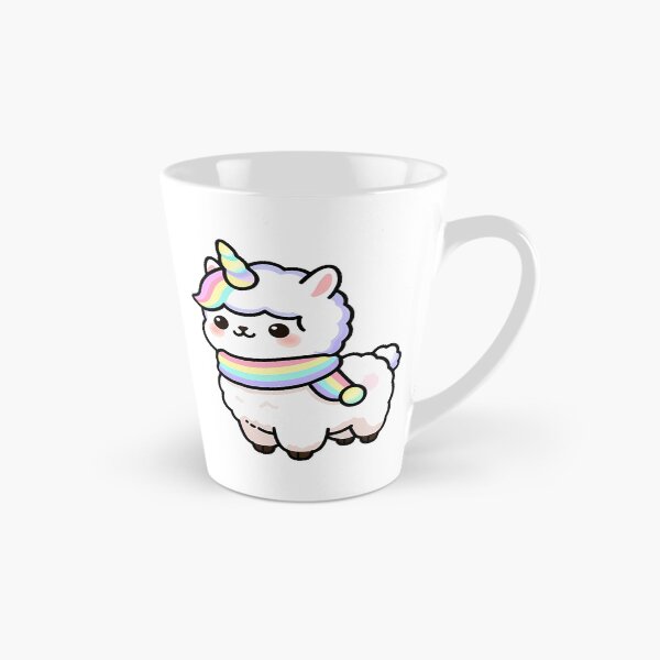 Item preview, Unicorn Alpaca with Rainbow Scarf designed and sold by pumsquare.