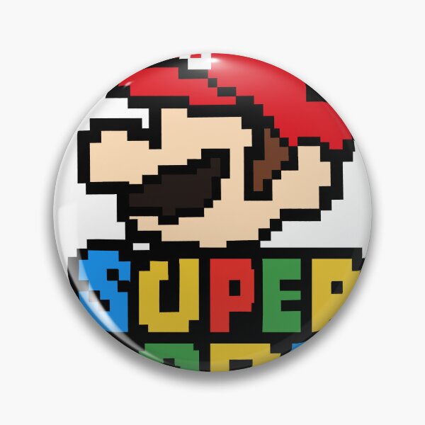 Item preview, Super Mario face pixel art  designed and sold by Shiningsticker8.