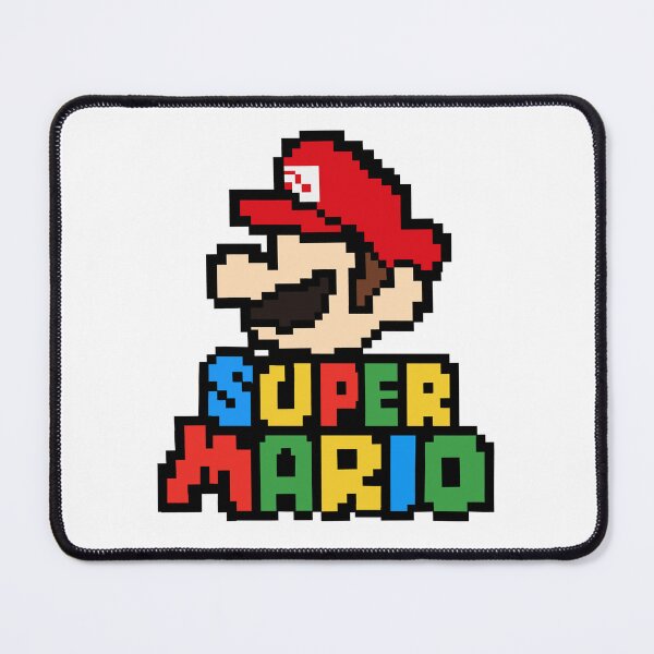 Item preview, Super Mario face pixel art designed and sold by Shiningsticker8.