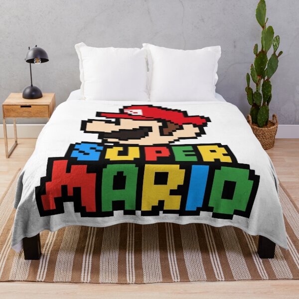 Item preview, Super Mario face pixel art designed and sold by Shiningsticker8.