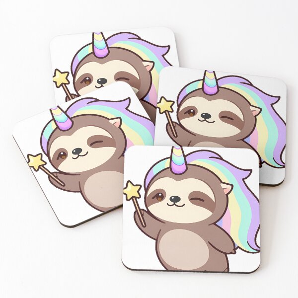 Item preview, Unicorn Sloth with Dreamy Star Wand designed and sold by pumsquare.