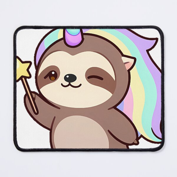 Item preview, Unicorn Sloth with Dreamy Star Wand designed and sold by pumsquare.
