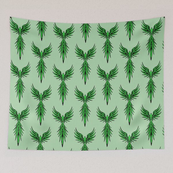 Item preview, Green Phoenix Tribal Firebird Graphic designed and sold by URSM.