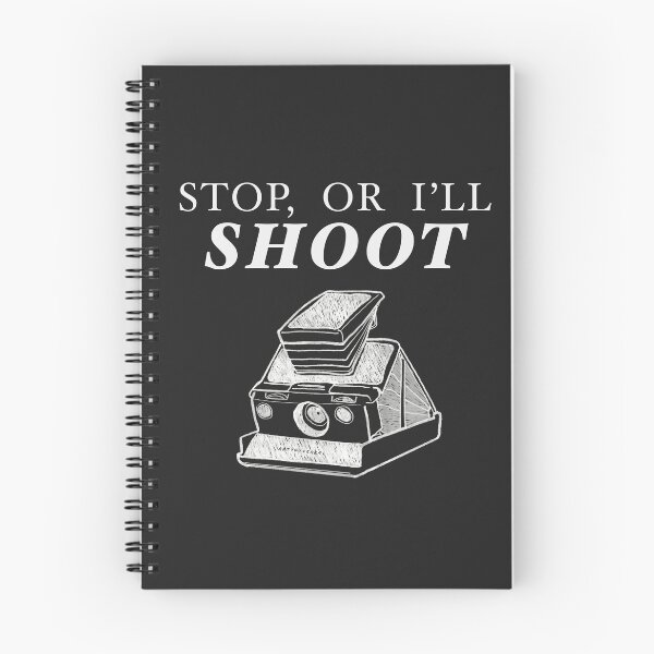 Item preview, Stop, Or I’ll Shoot (SX-70/White) designed and sold by art you cereal?!.