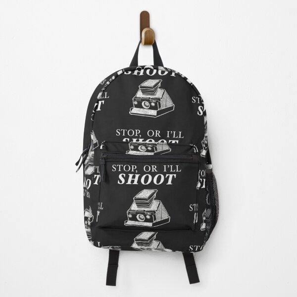 Item preview, Stop, Or I’ll Shoot (SX-70/White) designed and sold by art you cereal?!.