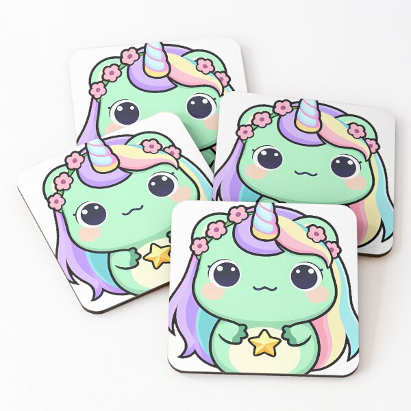 Item preview, Unicorn Frog with Lily Crown designed and sold by pumsquare.