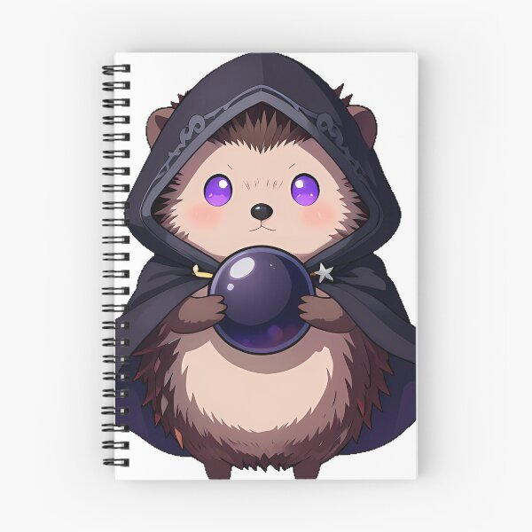 Item preview, Hedgehog Reaper with Crystal Ball designed and sold by IllumeInk.