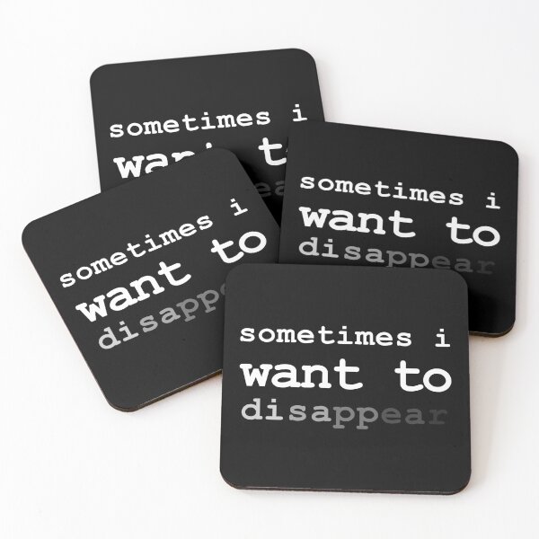 Item preview, Sometimes I Want To Disappear Sarcastic Introvert (White) designed and sold by HeeShirt.