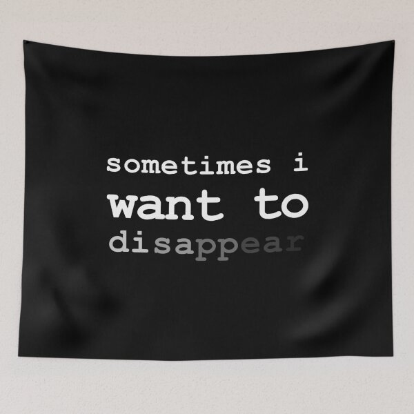 Item preview, Sometimes I Want To Disappear Sarcastic Introvert (White) designed and sold by HeeShirt.