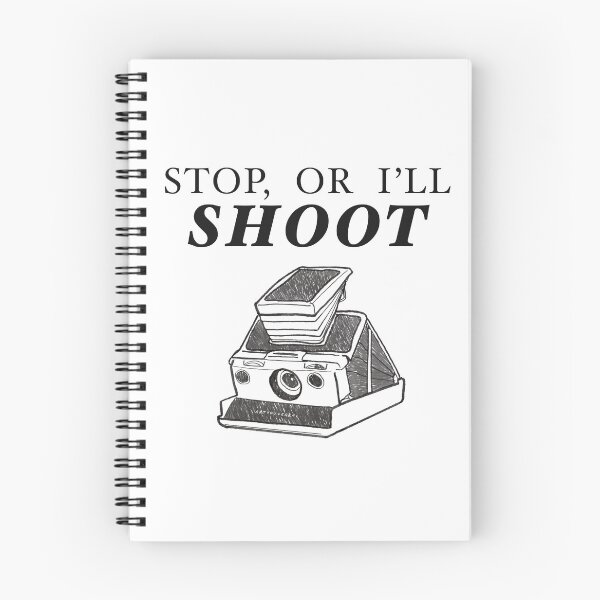 Item preview, Stop, Or I’ll Shoot (SX-70/Black) designed and sold by art you cereal?!.