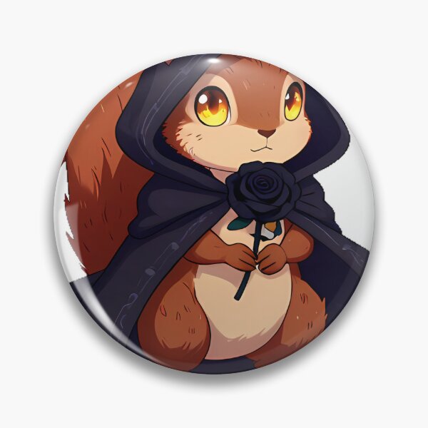 Item preview, Squirrel Reaper with Black Rose designed and sold by IllumeInk.