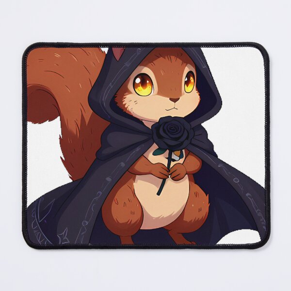 Item preview, Squirrel Reaper with Black Rose designed and sold by IllumeInk.