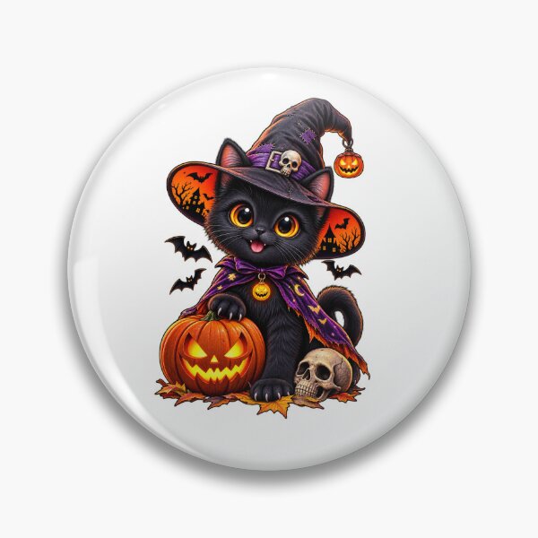 Item preview, Cute Spooky Cat – Halloween Witch Kitty designed and sold by treandsart.