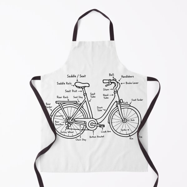 Item preview, Anatomy Of A Bicycle Diagram Cycling Parts Guide Illustration designed and sold by cutepid.