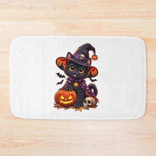 Item preview, Cute Spooky Cat – Halloween Witch Kitty designed and sold by treandsart.