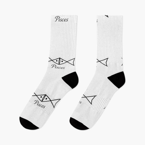 Item preview, Pisces zodiac sign in black and white modern design  designed and sold by wallartofmio.