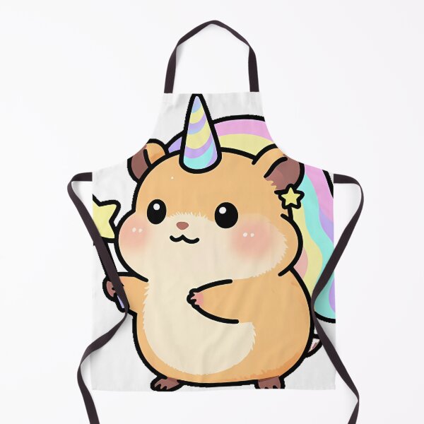Item preview, Unicorn Hamster with Mini Star Wand designed and sold by pumsquare.