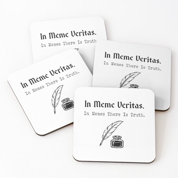 Item preview, In Meme Veritas – Funny Latin Meme Quote - In Memes There Is Truth designed and sold by witchlingart.
