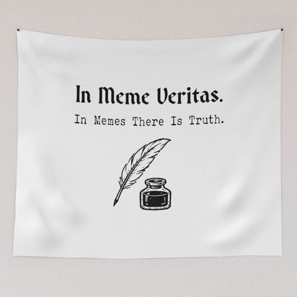 Item preview, In Meme Veritas – Funny Latin Meme Quote - In Memes There Is Truth designed and sold by witchlingart.