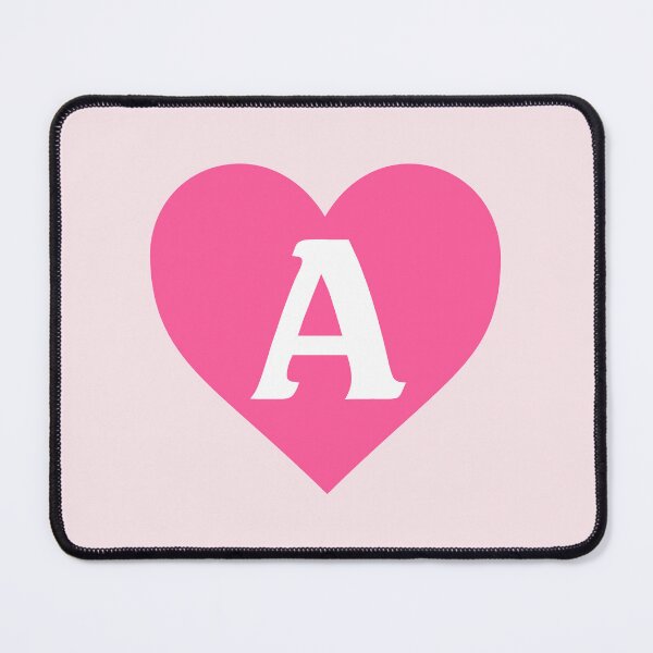 Item preview, Alphabet Letter A Pink Heart designed and sold by Jeallan Designs.