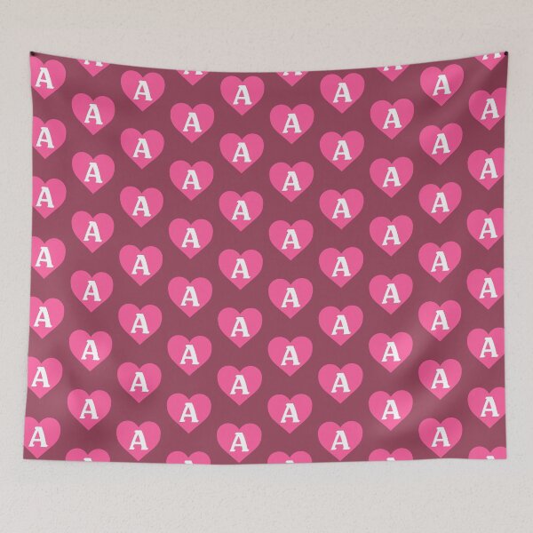 Item preview, Alphabet Letter A Pink Heart designed and sold by Jeallan Designs.