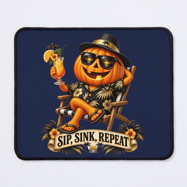 Item preview, Sip, Sink, Repeat - Tropical Vacation Pumpkin designed and sold by TatyanaArt.