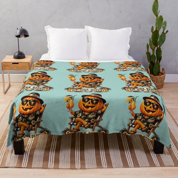Item preview, Sip, Sink, Repeat - Tropical Vacation Pumpkin designed and sold by TatyanaArt.