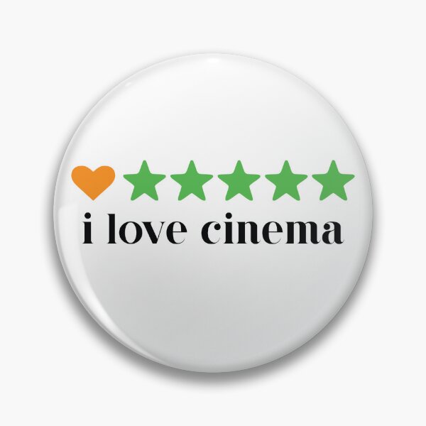 Item preview, I love cinema (black font) designed and sold by EleYeah.