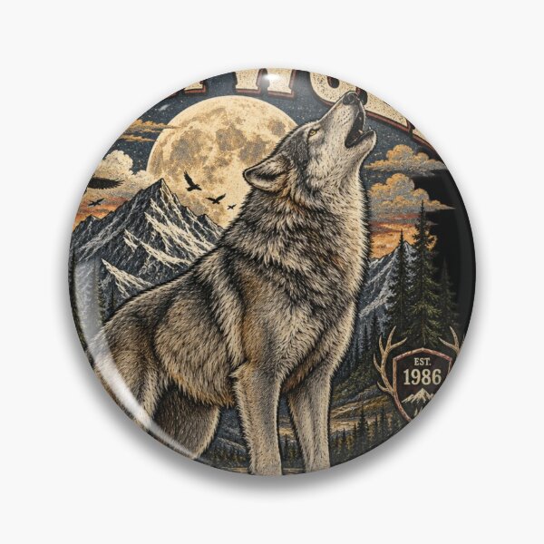 Item preview, WILD MOON WOLF designed and sold by KrungiT Design .
