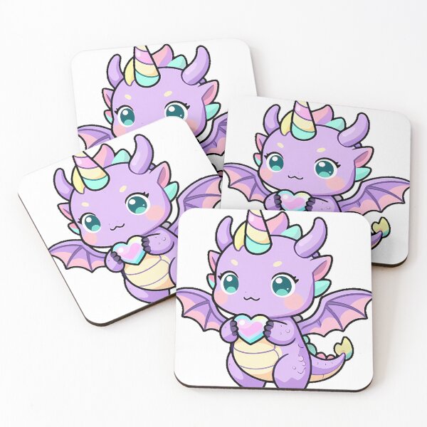 Item preview, Unicorn Baby Dragon with Crystal Heart designed and sold by pumsquare.