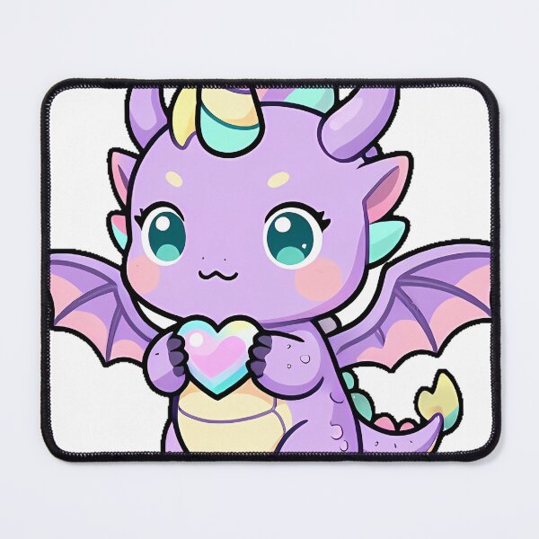 Item preview, Unicorn Baby Dragon with Crystal Heart designed and sold by pumsquare.