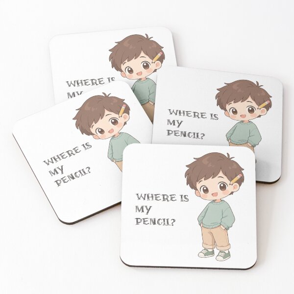 Item preview, Where Is My Pencil Funny Forgetful Back To School Boy Design designed and sold by lenalenspod.