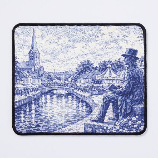 Item preview, A drawing of Odense, Denmark – A Beautiful place in Europe. designed and sold by GalleryKauffeld.