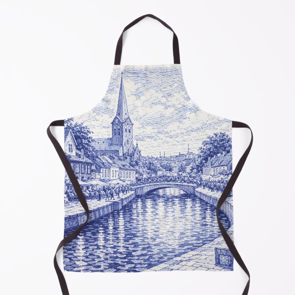 Item preview, A drawing of Odense, Denmark – A Beautiful place in Europe. designed and sold by GalleryKauffeld.