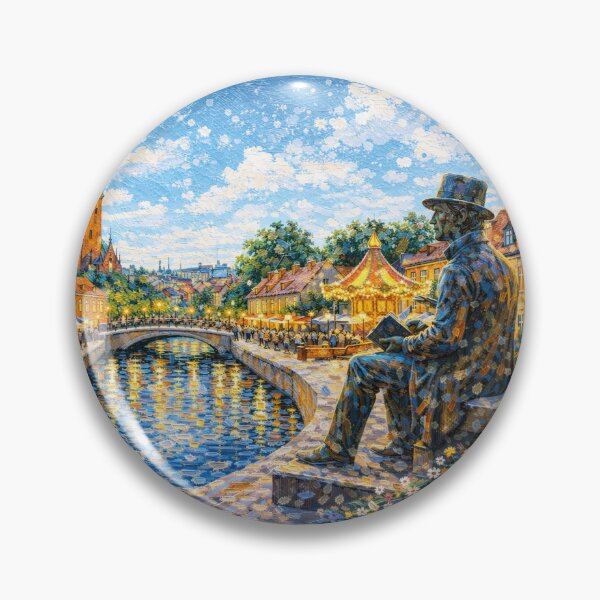 Item preview, A painting of Odense, Denmark – A Beautiful place in Europe. designed and sold by GalleryKauffeld.