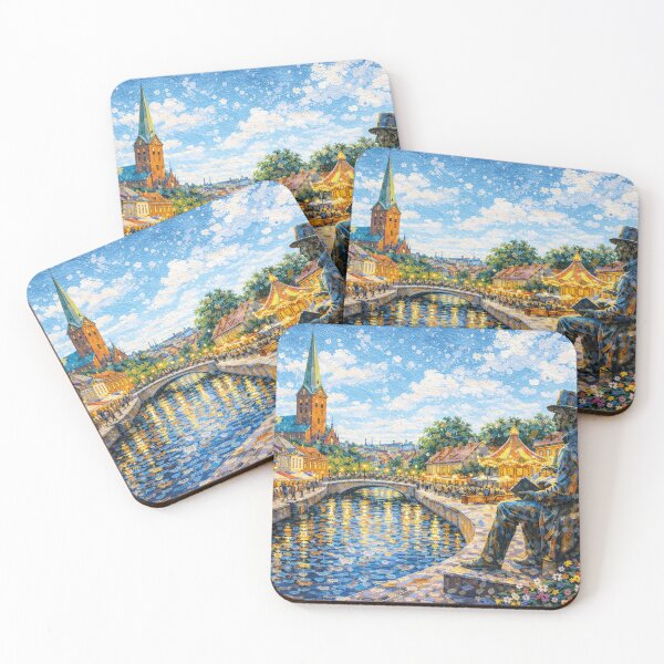 Item preview, A painting of Odense, Denmark – A Beautiful place in Europe. designed and sold by GalleryKauffeld.