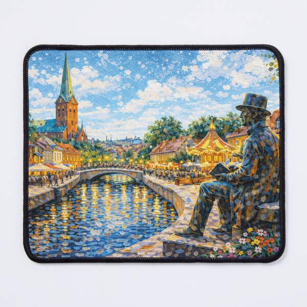 Item preview, A painting of Odense, Denmark – A Beautiful place in Europe. designed and sold by GalleryKauffeld.