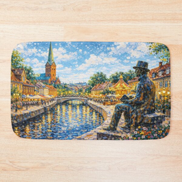 Item preview, A painting of Odense, Denmark – A Beautiful place in Europe. designed and sold by GalleryKauffeld.