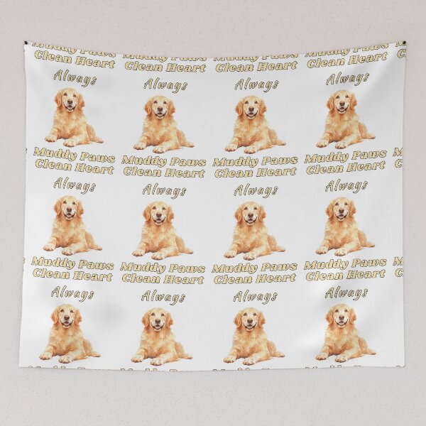 Item preview, Muddy Paws Golden Retriever Watercolour Dog Shirt designed and sold by NatureUnleashed.