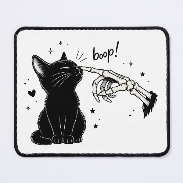 Item preview, Halloween Cat Skeleton Hand Boop Witch Spooky gift designed and sold by Amzkao.