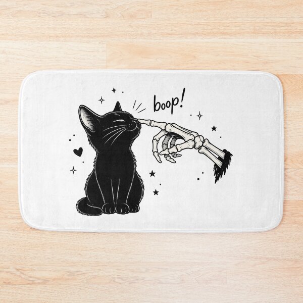 Item preview, Halloween Cat Skeleton Hand Boop Witch Spooky gift designed and sold by Amzkao.