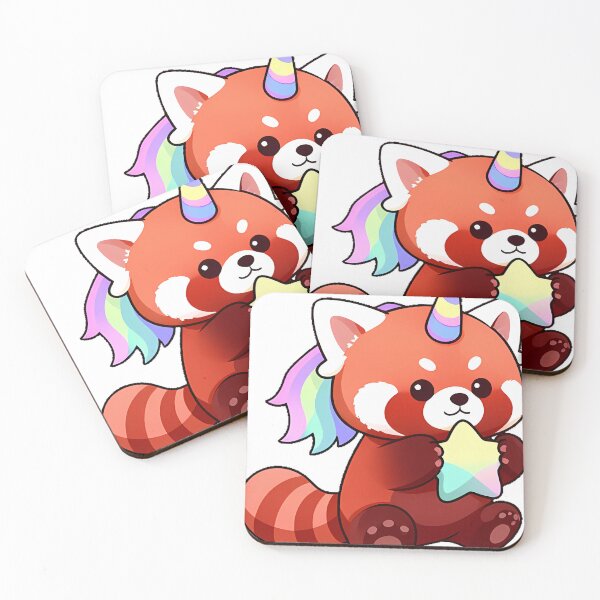 Item preview, Unicorn Red Panda with Leaf Star designed and sold by pumsquare.