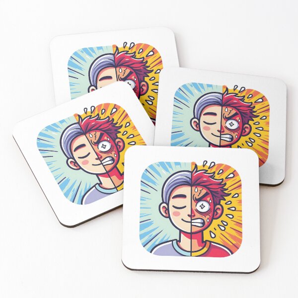Item preview, Split Personality Expression - Calm vs Chaotic Mood Art designed and sold by OuSfian1.