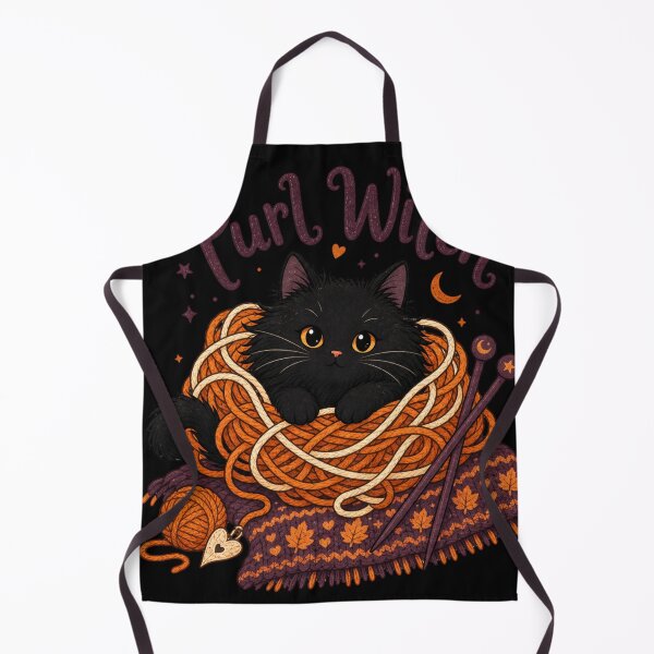 Item preview, Purl Witch Shirt, Comfort Colors® Black Cat Knitting Tee, Funny Halloween Crafter Graphic designed and sold by TshirtsLabs.