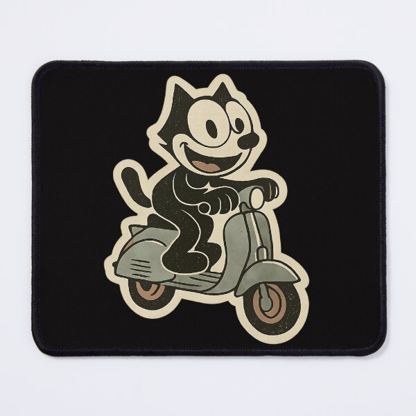 Item preview, CAT DRIVES A VINTAGE LAMBRETTA designed and sold by infinitearte.