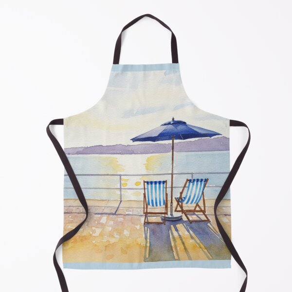 Item preview, Deckchairs on St Catherine's Breakwater, Jersey designed and sold by Pinkgnomie.