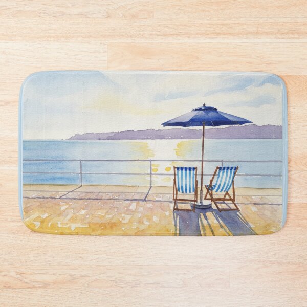 Item preview, Deckchairs on St Catherine's Breakwater, Jersey designed and sold by Pinkgnomie.